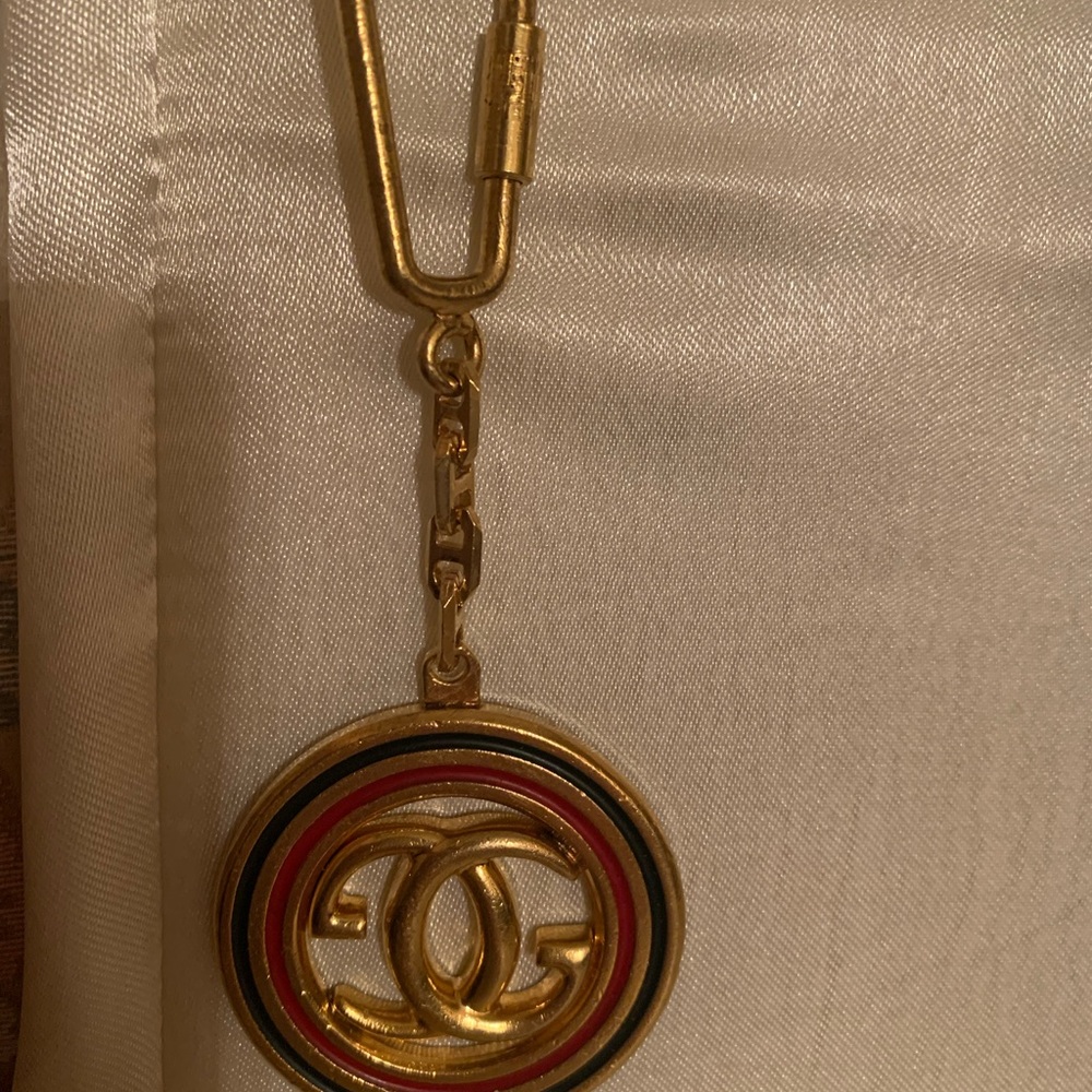 Authentic Gucci Gg Monogram Keychain Vintage - image 5
